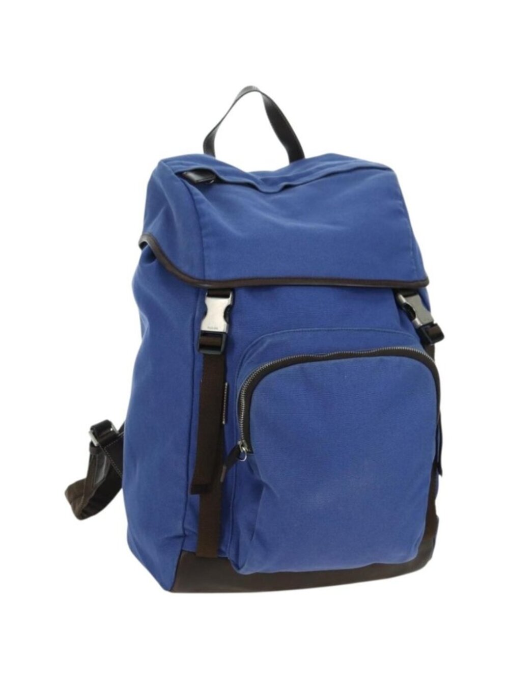 PRADA Backpack Canvas Blue Silver - Picture 1 of 16